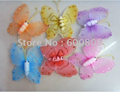  8CM 50pc Mixed colors Butterfly for wedding decorationHome decorations