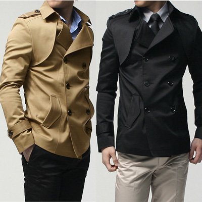 Mens Casual Fashion on Chic Fashion Slim Casual Men Jacket Double Breasted Jacket Men Jacket