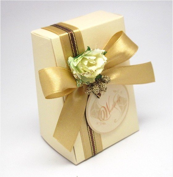 candy box wedding gifts ivory gift boxNH05003 free shipping