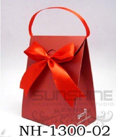 Wedding favors candy box red color gift box NH130002wedding gift 