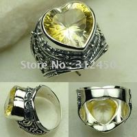 Venta al por mayor de joyería de plata 5PCS mística piedra preciosa topacio anillo de la joyería envío gratis LR0170 (China (continental))