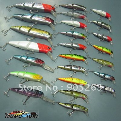  Water Fish on Lot Fishing Lures Hard Lures Fishing Hook Sea Water And Fresh Water