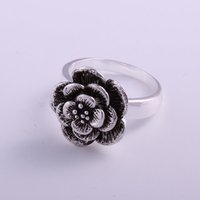 Envío gratis 925 anillos de plata Flor, 925 de plata esterlina Rings.Wholesale joyería de moda (China (continental))