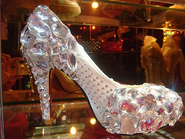 free shipping high heels crystal diamond shoesfashion evening party 