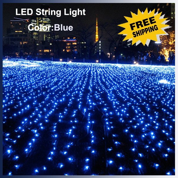Free Shipping Blue Color 10m 100pcs LED String Light Christmas lights