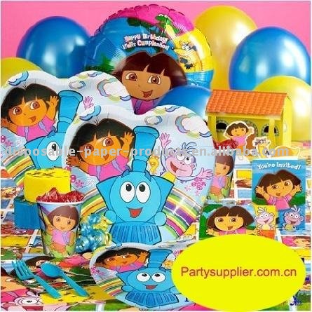 Elmo  Birthday Party Supplies on Party Supplies Dora The Explorer Birthday Party Packs Free Shipping