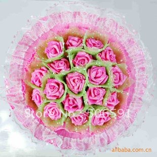 Free Delivery Flowers on Free Shipping  Silk Flower Wedding Bouquets Bride Hold Flowers Rose
