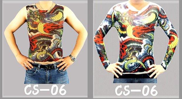 2011 tattoo design long sleeve t shirts US 4845 US 4845 lot