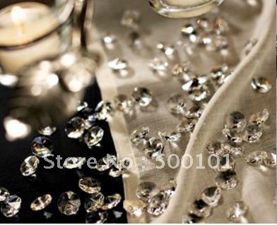 10000 pcs pack Diamond Wedding Table Scatter Crystals Confetti Decoration