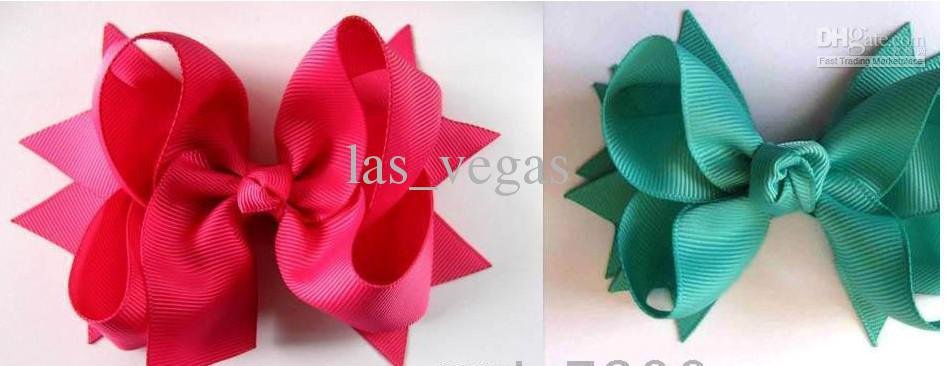 about 4.5" Girl hair bows attached clips Baby hair bow hair clip about 4.5" Girl hair bows attached clips Baby hair bow hair clip