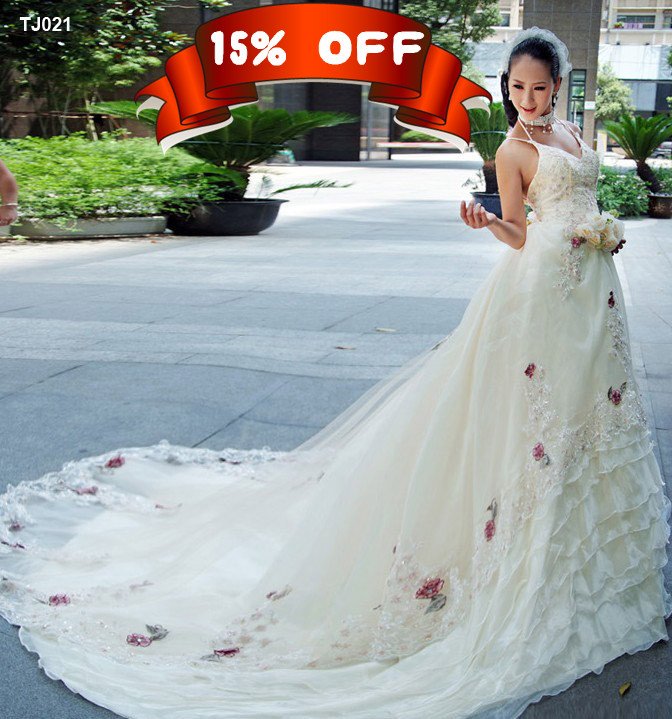 15 OFF special discount TJ021 latest wedding dress bridal dres
