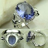 Wholeasle 5PCS moda de joyería de plata amatista anillo de piedras preciosas joyas prasiolite envío gratis LR0258 (China (continental))