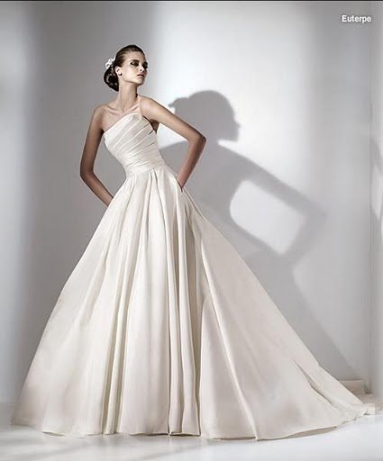 A line strapless wedding dress 365 satin sleeveless bridal dress floor 