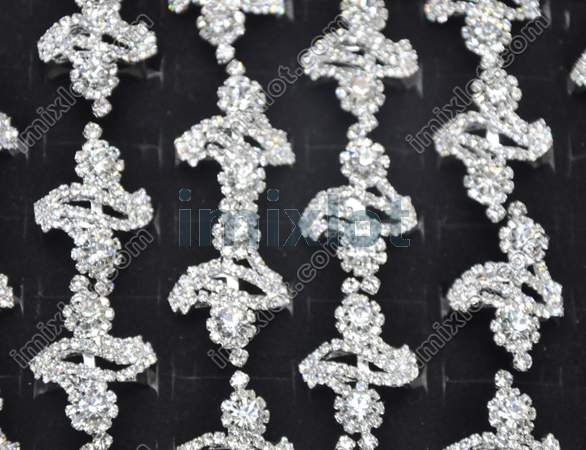 Wholesale 50pcs lot crystal wedding ring fashoin rings ring jewelry rings