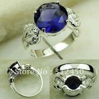 Suppry 5PCS la moda de joyería de plata amatista anillo de piedras preciosas joyas de envío gratis a LR0265 (China (continental))