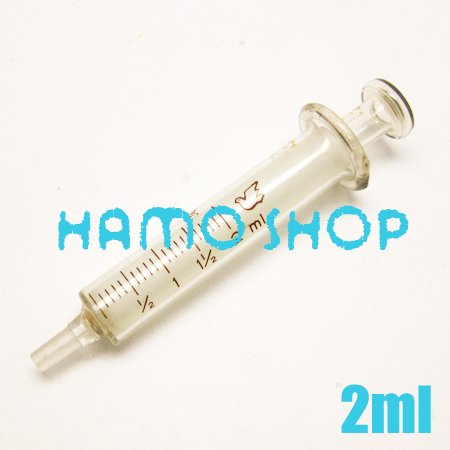 Glass Syringes Sampler Lab Glassware 1pcs lot 2ml US 137 US 346 piece