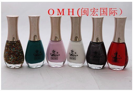 OMH wholesale! OMH Nail polish-10/60pcs/lot New 16ML Fashion Nail Art Soak