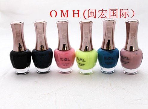 OMH wholesale! OMH Nail polish-10/60pcs/lot New 18ML Fashion Nail Art Soak