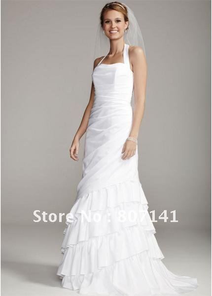 Free shipping Halter Bridal Wedding Dresses Simple Wedding Gowns New Design
