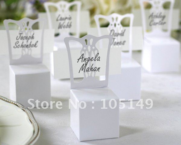 FREE shipping to Brazil favor boxes FB2023 300PCS LOT Miniature Chair Place