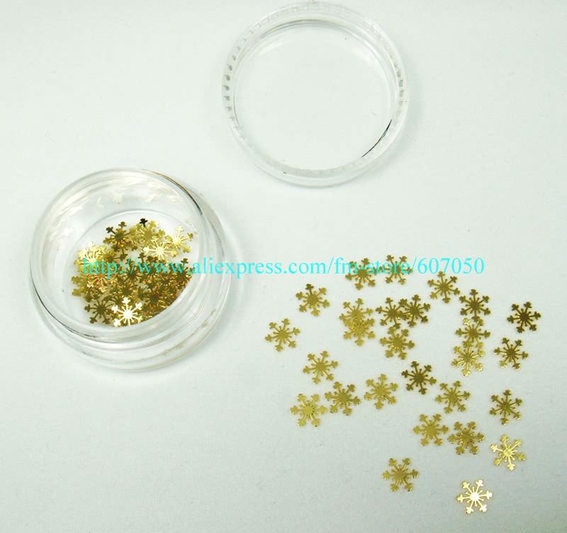 Wholesale Gold Nail Sticker Gold Nail Art Decals Metal Nail Decoration Gold