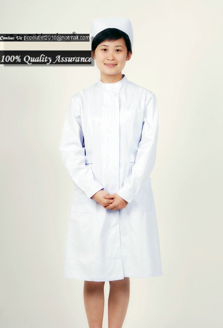White Nursing Uniform Dresses 111