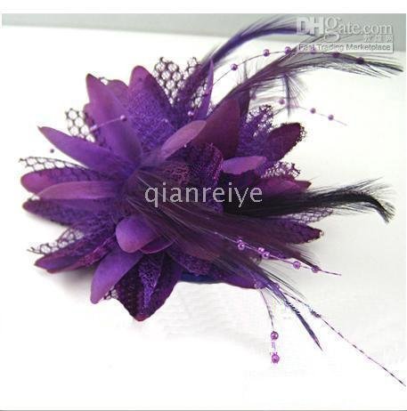 Sweet Lovely purple optional nine colors 13 cm Hair Accessories Wedding 