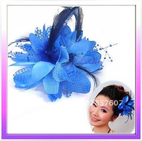 Sweet Lovely Dark blue optional nine colors 13 cm Hair Accessories Wedding 