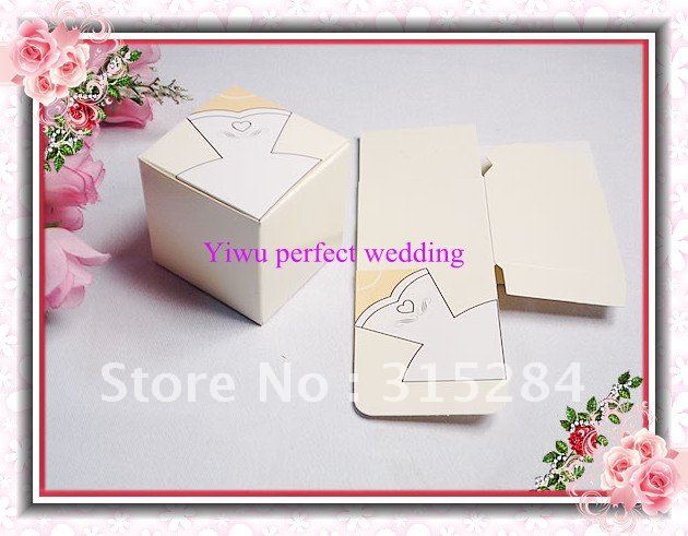 Wedding Bridal Dress Candy Favor Box XY74a US 505 US 600 lot