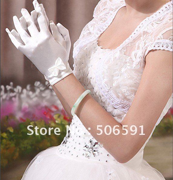 glovesivory wedding gloveswedding veilbridal veilsatin gloves17cm