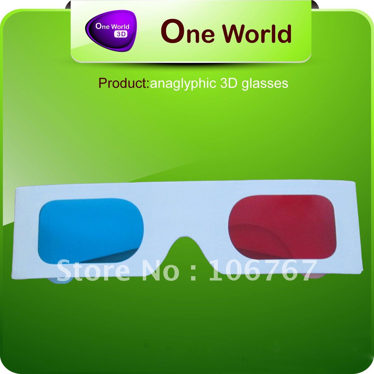 Buy paper anaglyph 3d glasses