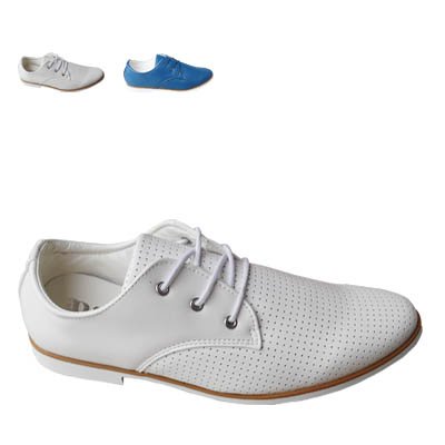 Womens Blue Dress Shoes on Men Ventilated Leather Shoes Dress Shoes  Blue  White    Free Shipping