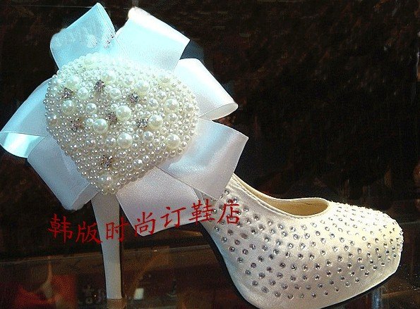 pearl white wedding shoes