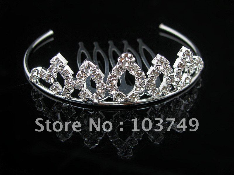 Fashion Wedding Bridal Rhinestone Tiara Crown18k gold plated Party Crown