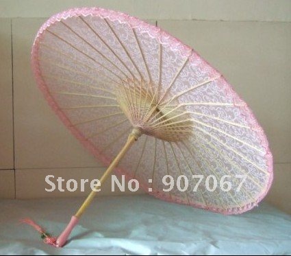 Free shipping Lace White Pink Red Bride's Umbrella Wedding Umbrella