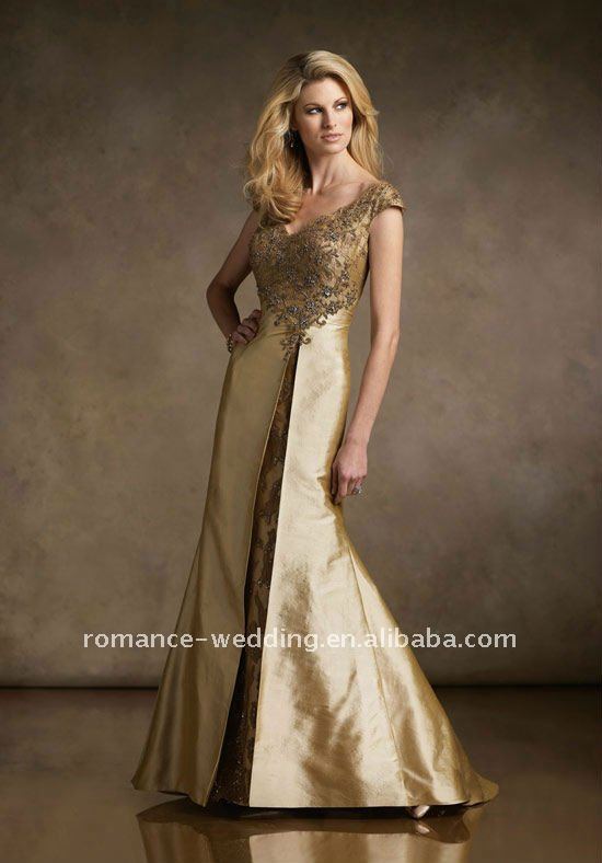 Gold Mother of the Bride Dresses