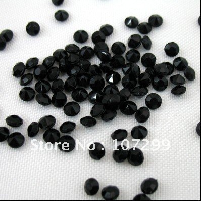 FREE SHIPPINGwholesale 10000pcs 45mm Black diamond confetti table scatter 