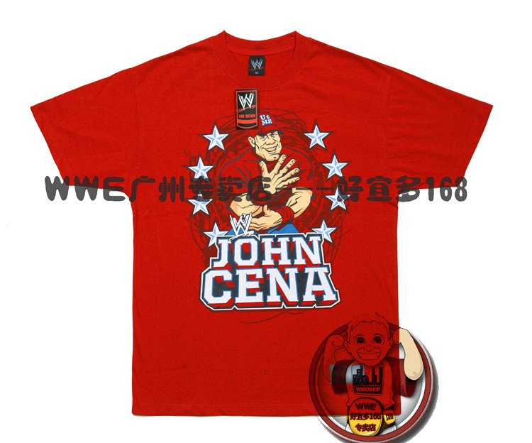 Wwe+john+cena+2011+red+t+shirt