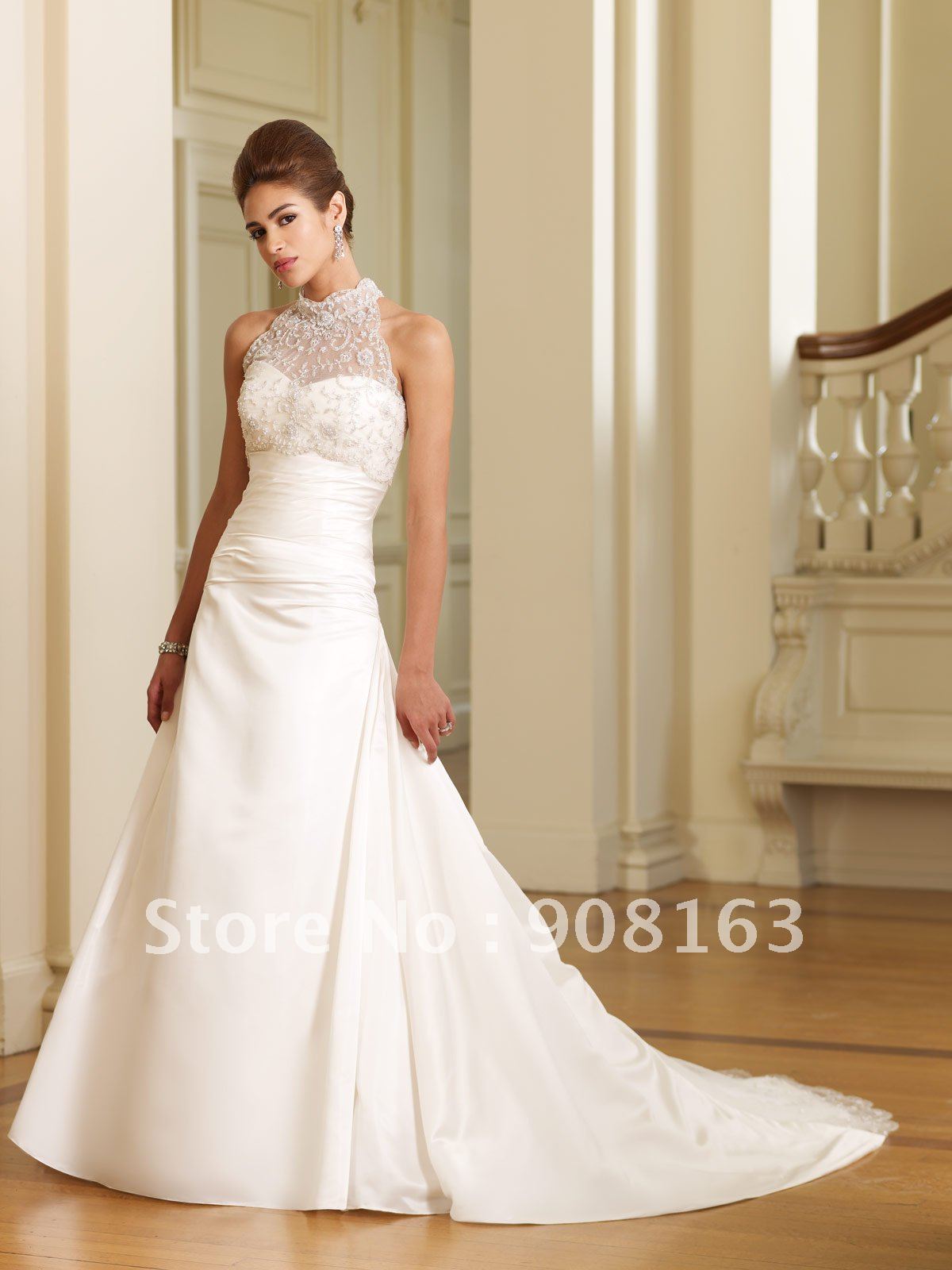 elegant wedding dress - lace top