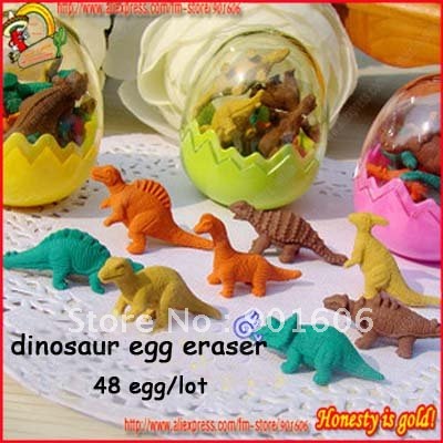 Wholesale Clothing  on Wholesale Fashion Simulation Dinosaur Egg Eraser Set Children Gift