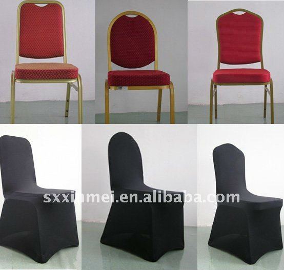 Universal Black spandex chair cover for weddings Black lycra chair cover for