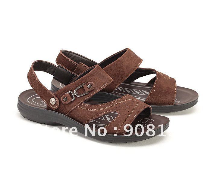 Wholesale cheap 2011 Men's Sandlals beach sandals cow leather sandals ...