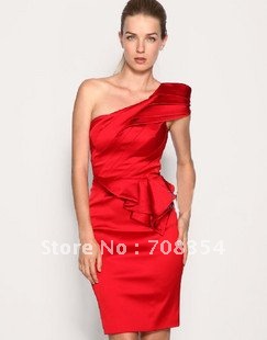   Shoulder Dress on One Shoulder Fashion Long Formal Dress Bridesmaid Dress Evening Dress