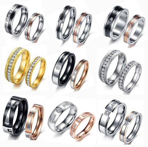 Wedding Costume Jewelry on Mixed Order Fashion Jewelry Wedding Rings Jewellery Stainless Steel