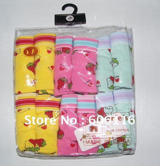 free shipment wholesale children underwear kid's panty girl's boxer 