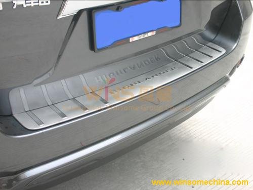 2008 toyota highlander rear bumper protector #3