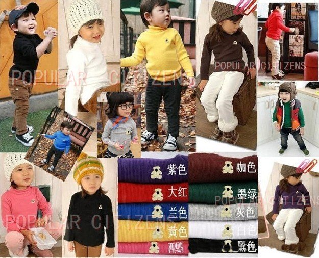 Hot Sale Fashion Kids 39 wear children clothes longsleeved highnecked primer Hot Sale Fashion Kids 39 wear children clothes longsleeved highnecked primer
