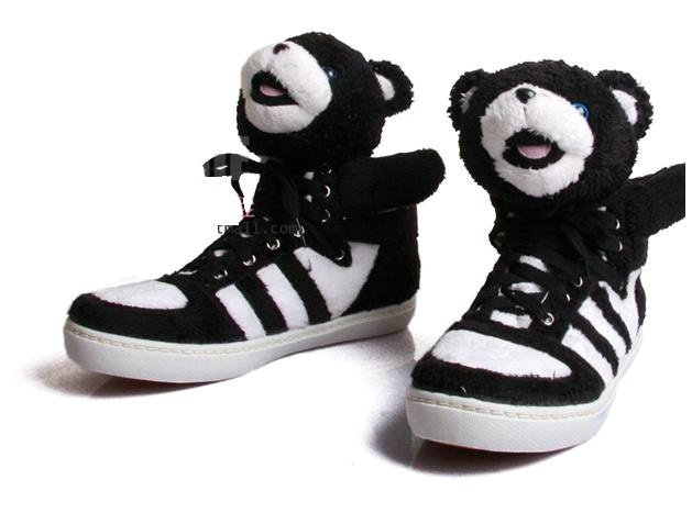 shoes with teddy bear