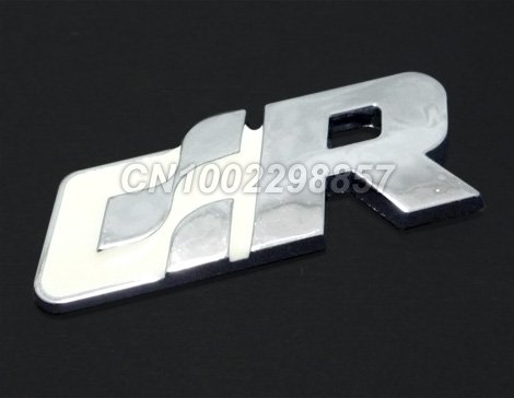 VW Racing R Line Emblem Badge