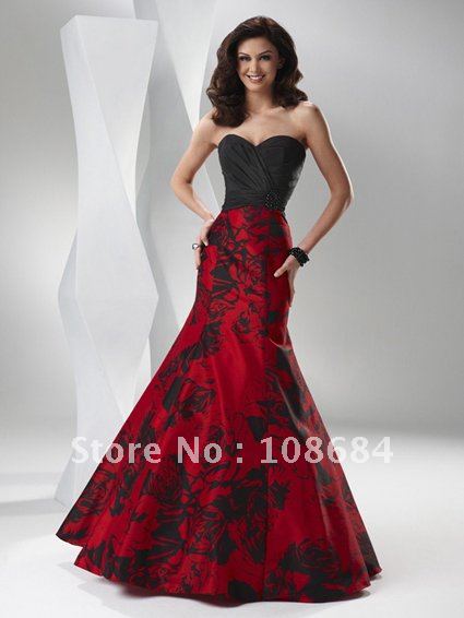 red corset wedding dresses